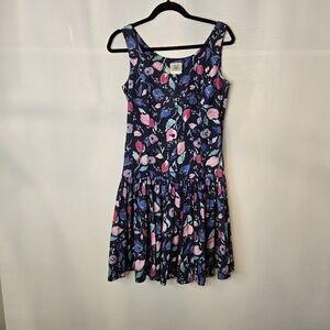 Laura Ashley Girls Size 8 (UK Size-see Below)Fit & Flare Floral drop waist Dress